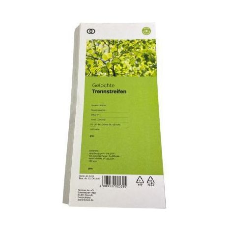 Soennecken Bande de séparation oeco 1413 10,5x24cm gris 100p. (1/3)