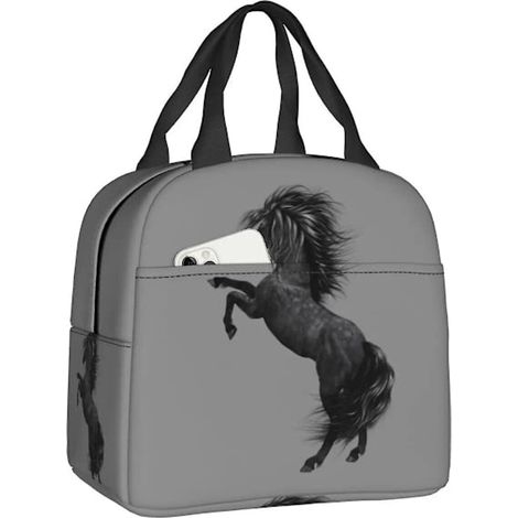 Sacoche thermique pour déjeuner à cheval, compatible avec (1/4)