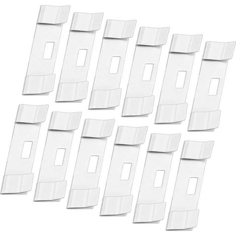 Onglets de Réparation pour Stores Verticaux Blanc en Pom, 12 Pièces, Résistants à l'usure et Difficiles à Casser, Accessoire pour Stores Domestiques (1/5)