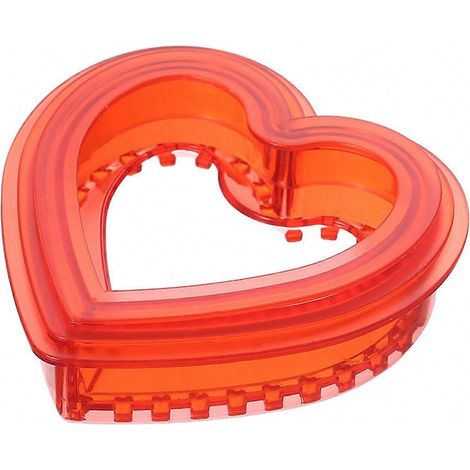 Ce kit de découpe et de scellage de sandwichs géométriques en PP de qualité alimentaire est facile à utiliser et en forme de cœur. (1/4)