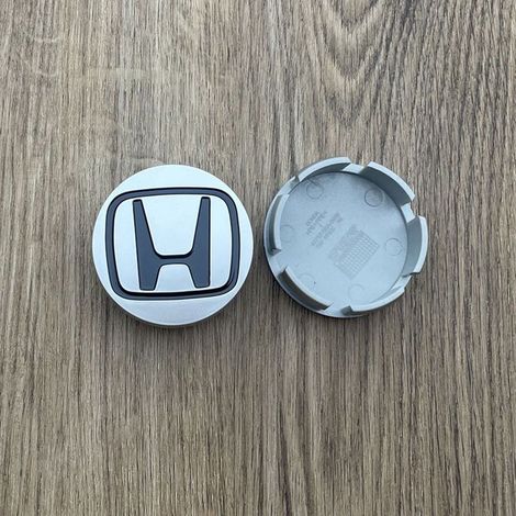 Cache-moyeu de roue 58mm compatible Honda Accord, Odyssey, CRV, Civic, URV, Crosstour, Avancier, Fit, Greiz, City – Centre de jante haut, accessoire roue auto en ABS, kit 4 pièces – Argent noir