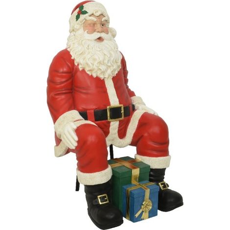 Papá Noel sentado con guiño 89x76x137cm (1/3)