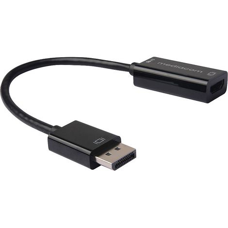 Mediacom MD-M301 cavo e adattatore video DisplayPort HDMI tipo A (Standard) Nero