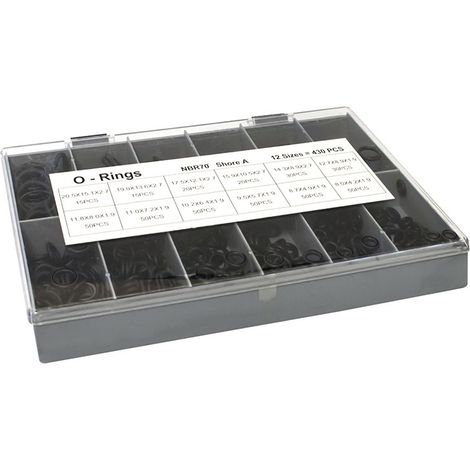 Scatola con 430 anelli Oring (1/3)