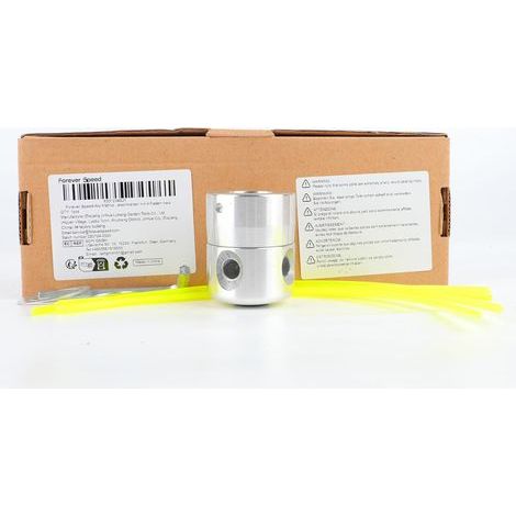 1 Tête De Coupe Aluminium, Fils Nylon 2,4-3 Mm, Disques 8 Et 10 Mm, Pour Débroussailleuse Jardin (1/5)