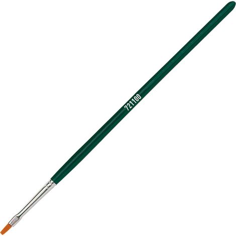 Pinceau Universel Basic Synthetics en Poils de Nylon Fins, Plat, Taille 0, pour l'art, Les Loisirs, l'école et Les Gros consommateurs (1/2)