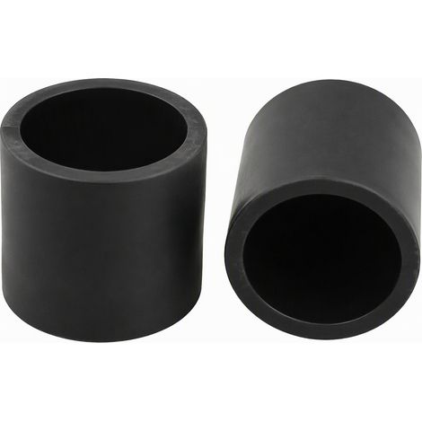 Capuchon de protection en silicone souple noir, capuchon de tube diamètre intérieur 62,5 mm résistant à la chaleur pour tube et meuble