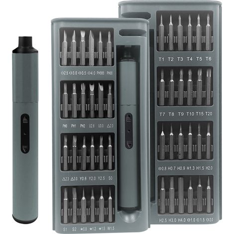 49 en 1 Tournevis Électrique, Kit de Réparation 128 en 1 Manuel et Précis, Multifonction pour Téléphone et Électronique, 1 pièce