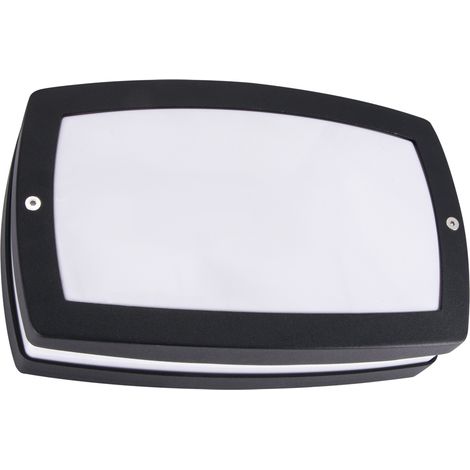 Lampada da parete, plafoniera con numero civico SOLINA LED L 8W 4100K IP54 nero (1/2)
