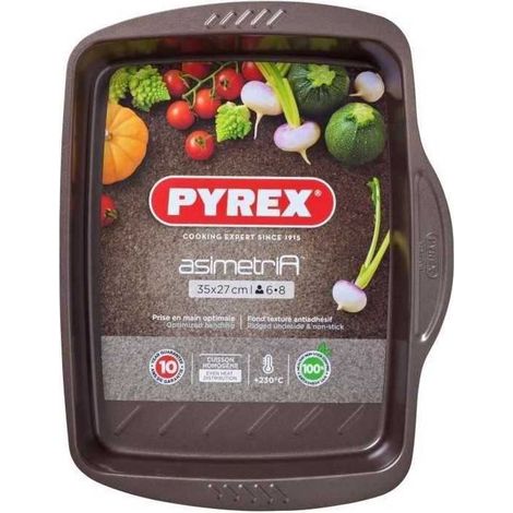Pyrex Asimetria Auflaufform braun und schwarz 35x27 cm (1/3)