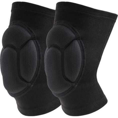 Rodilleras profesionales para el trabajo, cómodas para suelos abrasivos, para jardinería, construcción y baile, 1 par de espuma elástica antichoque (L, 42-48 cm) (1/5)
