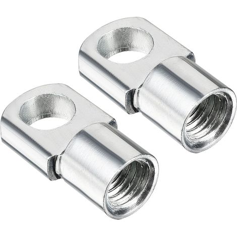 M8 Femelle Filetage 8mm Trou Dia A3 Acier Gas Ressort Fin Raccord Argenté (1/4)