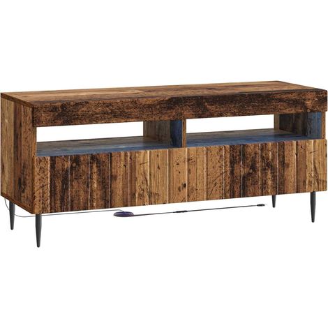 LED-TV-Schrank Altholz Holzwerkstoff vidaXL (1/5)