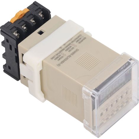 Minuterie numérique à temporisation réglable de 0,1 s à 99 h pour armoire électrique d'éclairage public, 12 V CC (1/5)