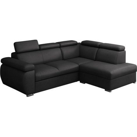 Sofá rinconero Columbus 161, Kronos 34, Función de descanso, Caja de ropa de cama, 260x200x85cm (1/5)