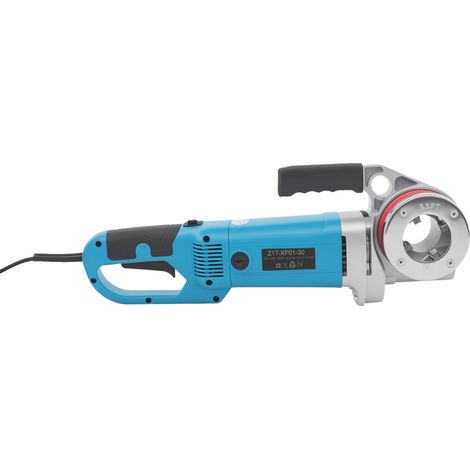 Machine à fileter des tuyaux électrique, portable, fonctionnement efficace, Bleu (1/2)