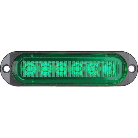 2pcs-van Vert 6led Lens Side Lights 12-24v Yacht Marker Lights (1/3)