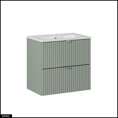 Meuble sous vasque - 60 cm - avec Vasque à encastrer - ROSEAU (1/5)