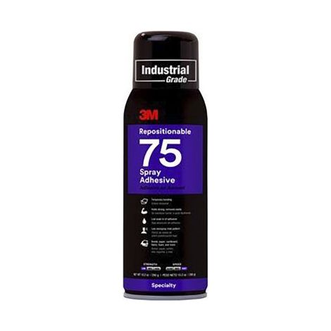 Adhésif Repositionable 75 Transparent, Aérosol Boîte 325 g ( Prix pour 1 ) (1/4)