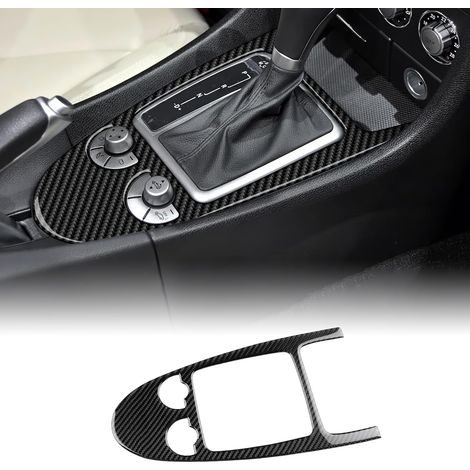 Accessoires Voiture Centre Console Levier de vitesse Cadre extérieur Décoration Autocollant Pièces (Noir) (1/5)
