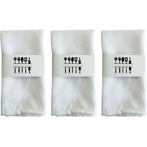 Stoffservietten, Tischsets und Platzdeckchen für die Tischdekoration zu Hause-White