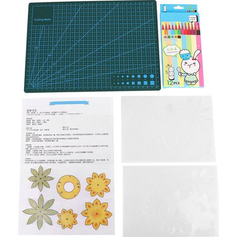Planche à découper A4 et film thermorétractable - Kit de bricolage, outils et fournitures pour loisirs créatifs (1/5)