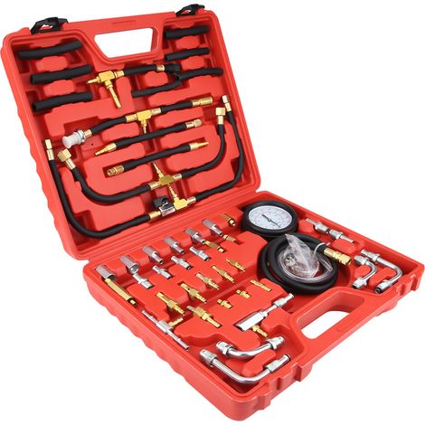 Coffret d'outils de diagnostic polyvalent essence avec manomètre pression carburant pour pompe injection (1/5)