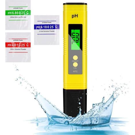 pH numérique, testeur de pH haute précision 0,01, précision de lecture 2% pH testeur d'eau de température, pH-mètre pour eau potable domestique, piscines, culture hydroponique, aquariums (1/4)