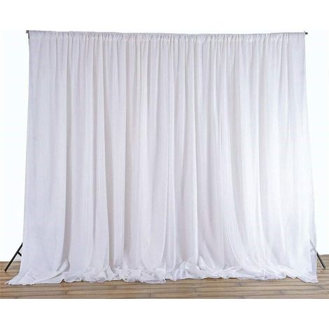 3x3m Tenda Sfondo Tulle per Matrimonio Bianca Festa Nozze Compleanno Tenda Fondale Fotografico Natale