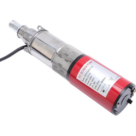 Pompe Submersible pour puits profond 220W, eau à vis en acier inoxydable pour l'irrigation, 1.2m³/h, haut débit, tête de 30M, cordon d'alimentation de 10 mètres