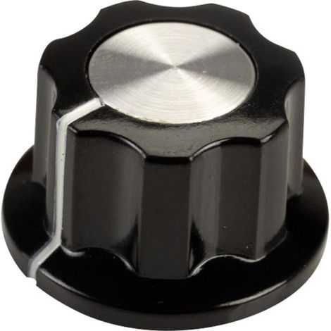 SCI RN-99F(6.4mm) RN-99F(6.4mm) Drehknopf mit Zeiger Schwarz, Weiß (Ø x H) 19.5 mm x 11.5 mm 1 St. (1/2)