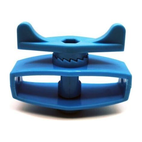 FENOPLASTICAAttaches pour clôture électrique - faciles à tendre les fils et les cordes - 10 pièces, bleues (1/4)