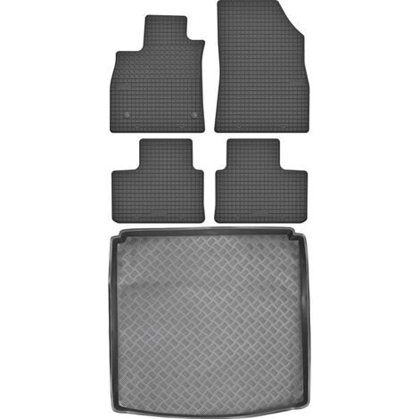 Renault Talisman Kombi a partir de 2015 SET - Alfombrillas de goma para coche + alfombrilla para maletero