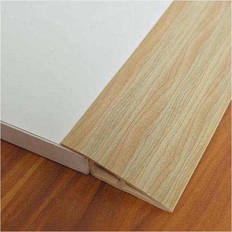 Rampes de seuil en PVC,Barre de Seuil,Réducteurs de Seuil,Bandes de Transition au Sol Autocollantes,Profil de Compensation,100cm×1cm (1/4)