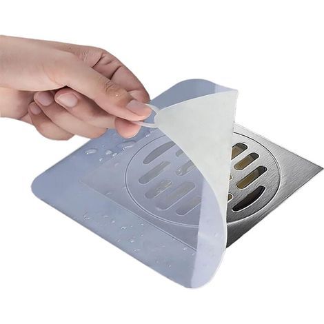 Alfombrilla absorbente de olores de silicona para desagüe de suelo, tapa desodorizante, junta de cocina, desodorizante de desagüe de 2 piezas apto para cocina (1/5)