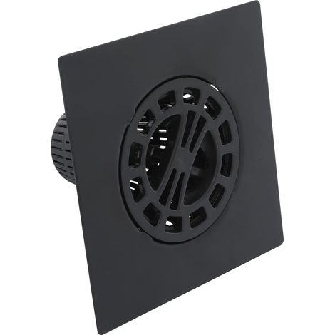 Attrape-Cheveux de Douche carré avec paniers de Rechange, Protecteur de vidange de Douche en Noir Mat (1/5)