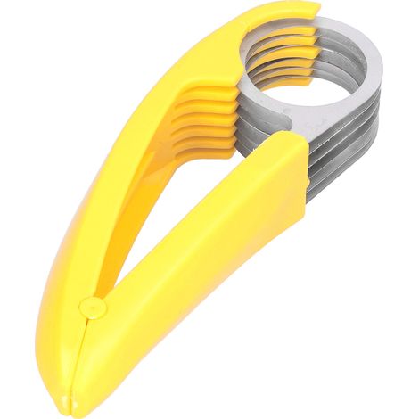 Coupe-bananes en acier inoxydable, outil de découpe, ustensile de cuisine pour concombres, jambons et saucisses. Usage domestique. (1/5)