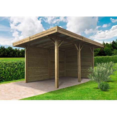 Carport 4064 x 5064 mm avec parois (1/3)