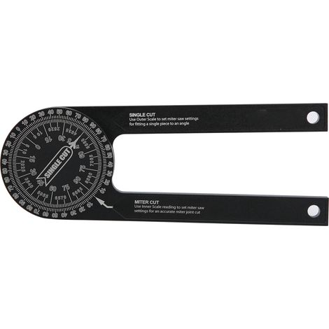 Rapporteur d'angle en aluminium 0-360° pour menuiserie, outil de mesure d'angle de précision