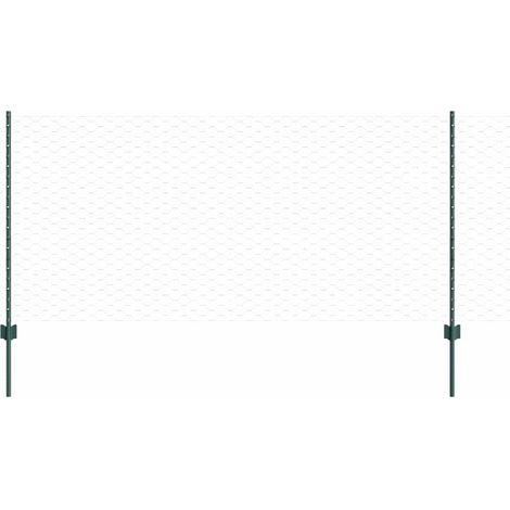 Maison Exclusive - Geschweißter Drahtzaun 25 x 1 m (B x H) PVC-be