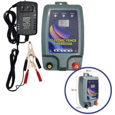 ZVD-Kit de clôture électrique, Clôture électrique pour bétail, 3 modes d'alimentation pour élevage de volailles, électrificateur de clôture, haute puissance --- (1/4)