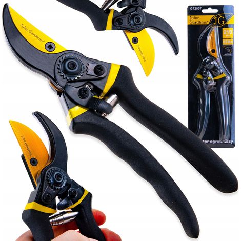 Forbici da giardino con lama passante 210 mm 65Mn AntiSlip (6/72) (1/5)