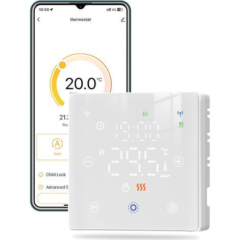 Tuya 2-Wire Programmable Zigbee Thermostat for Gas Heating with Voice Control (1/5)