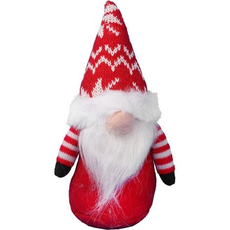 Elfo di Natale rosso con barba, 20 cm (1/2)