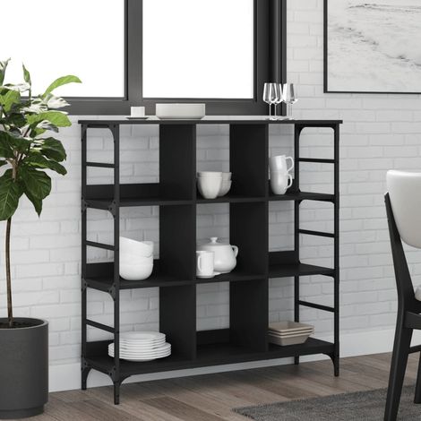 Sideboard Schwarz 102x32x103,5 cm Holzwerkstoff vidaXL (1/5)