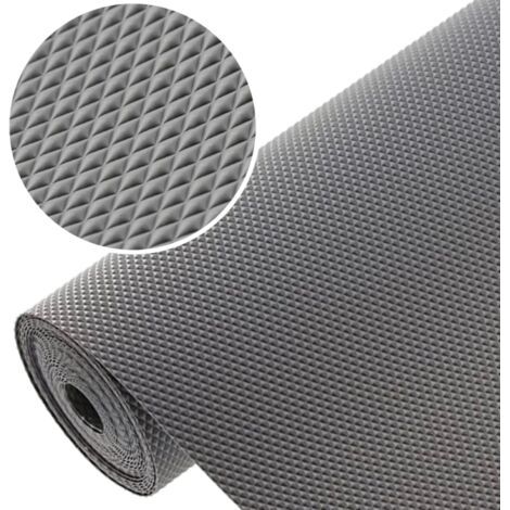 Tapis Antiderapant pour Tiroirs et Étagères de Réfrigérateur, Rouleau de Tapis pour Armoire, Protection Tiroir Cuisine - Anthracite, 30 x 300 cm (1/5)