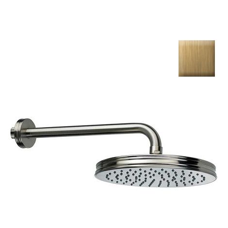 Pomme de tête 210mm et bras de fixation mural bronze Liberty Line - Bossini H27740G022