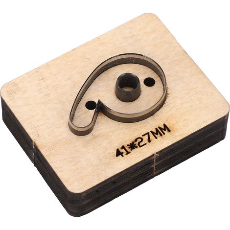 Matrice de découpe en forme de chiffre 6 ou 9, 41 x 27 mm (1/5)