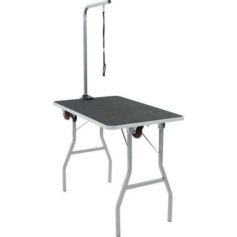 Table de toilettage pour chien portable avec roulettes (1/5)