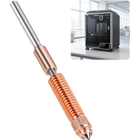 Ugello K1C da 0,4 mm compatibile con Ender 3 V3 K1 Max - Ugello a cambio rapido in lega di titanio - Per la stampa 3D ad alta velocità - Accessori in acciaio ad alto tenore di carbonio (1/5)